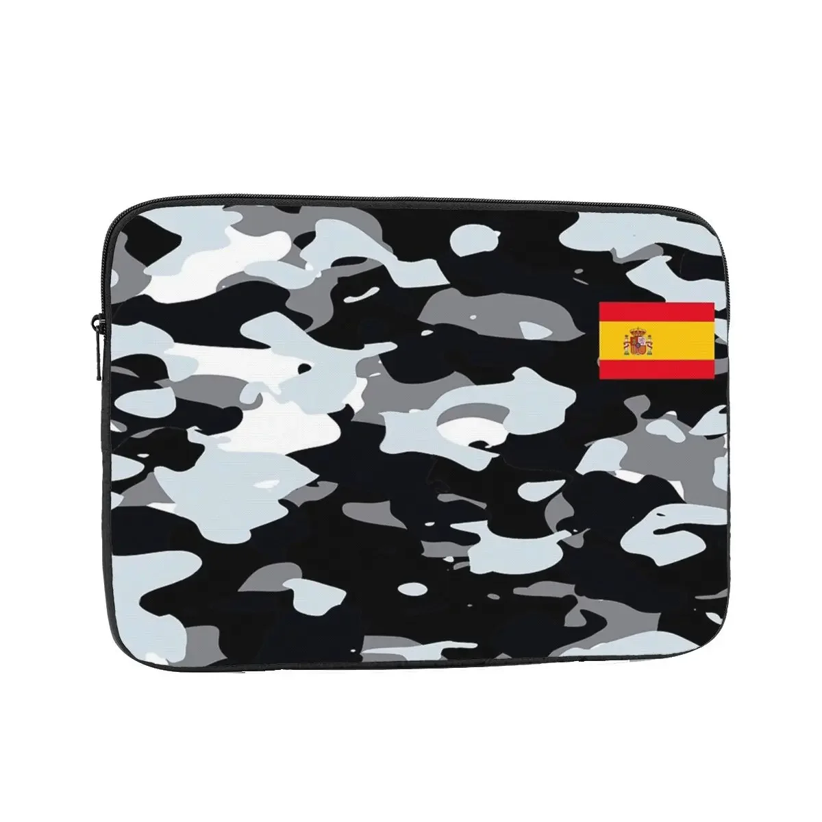 

Laptop Notebook Bag Case Urban Camouflage Style Bag Sleeve Spanish Spain Flag 12 13 15 17 Inch Shockproof Case Bag