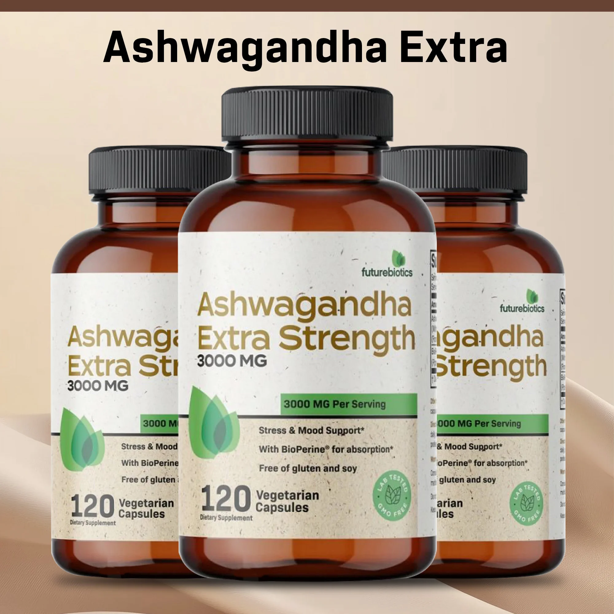 

Organic Ashwagandha Root Extract Capsule, Ashwagandha Supplement Help Stress, Focus, Brain, Energy Support Sleep Health