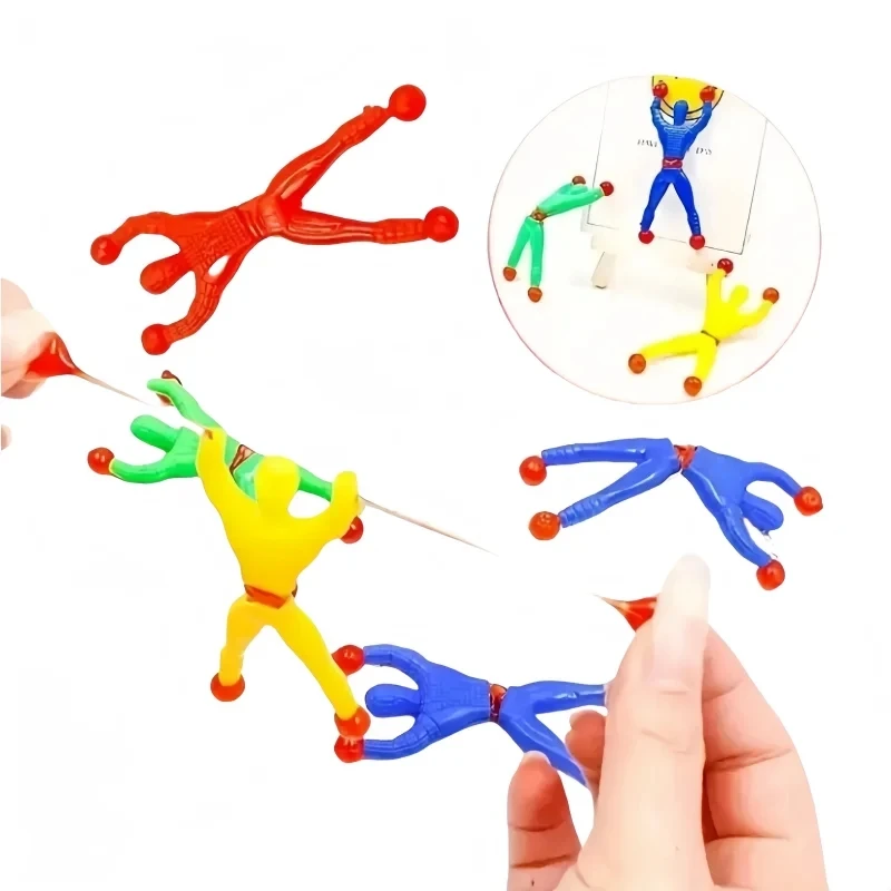 36 Random Fun Sticky Hand Whistle Toys Spider Man Wall Mounted Hair Dryer Suspended Ball Blowing Toys Stress Reducing Pinch Toys