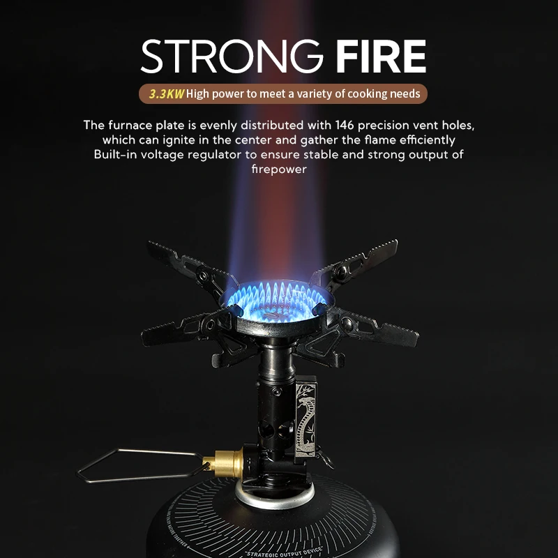 캠프문 2025 기념 야외 부탄 스토브 경량 맞춤 로고 스토브 캠핑 접이식 휴대용 캠핑 가스 스토브