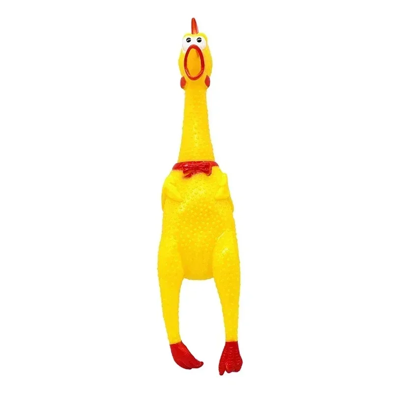 

1pcs 16cm Screaming Chicken Squeeze Sound Toy Pets Dog Toys Product Shrilling Decompression Tool Squeak Vent chicken