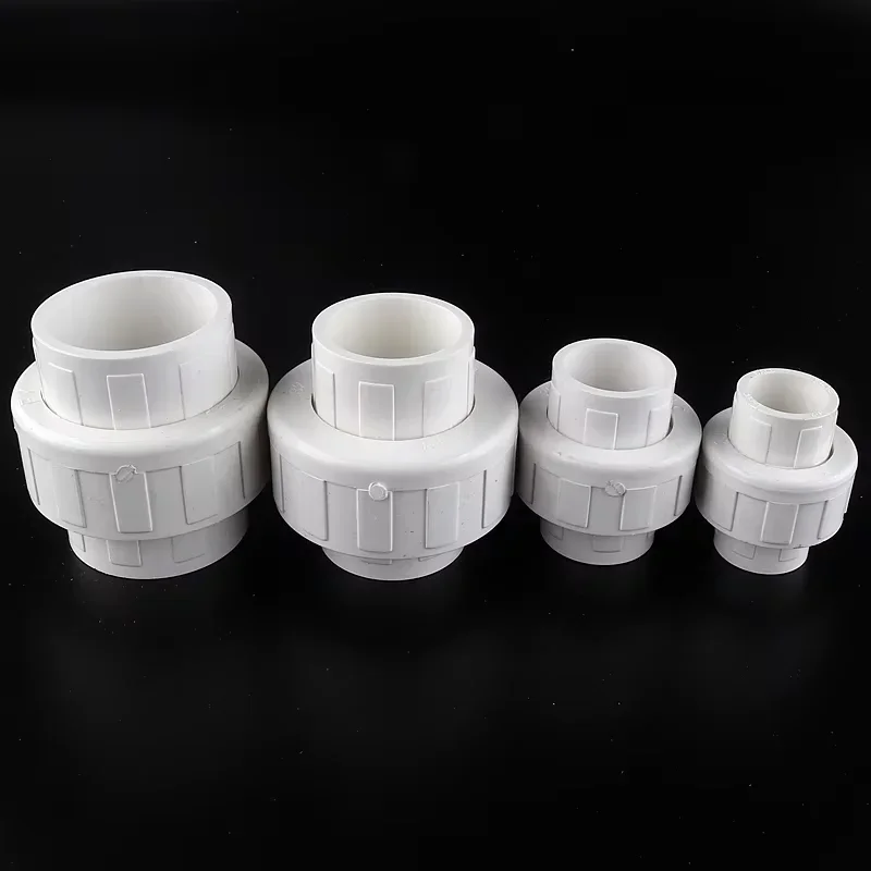 1-10pcs Inner Diameter 20~110mm PVC Union Connector Garden Irrigation Water Pipe Fittings Home DIY Aquarium Fish Tank Tube Joint