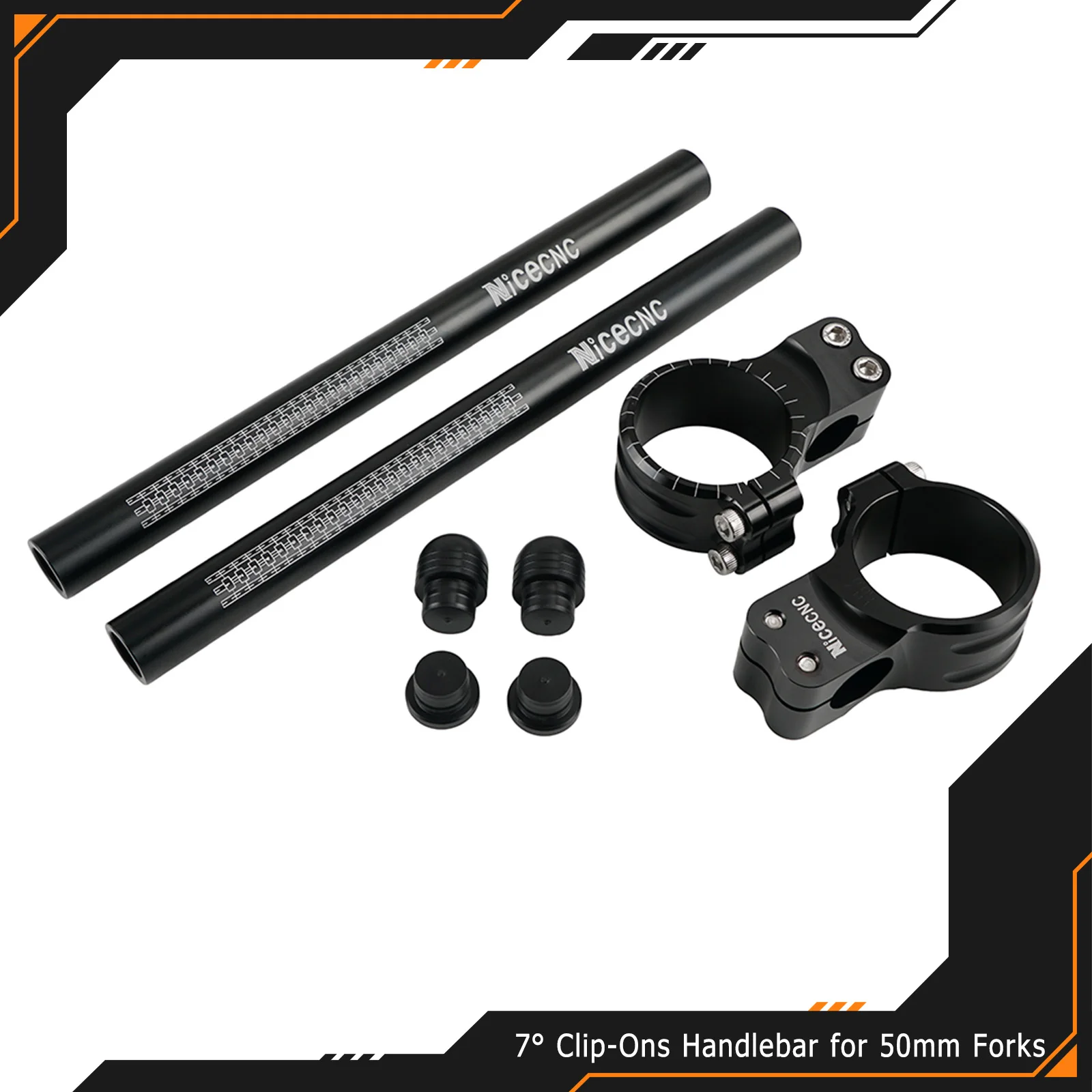 

50 мм клипсы на 7-градусное руль для Honda CBR1000RR CBR929RR CBR954RR Suzuki GSXR 600 750 1000 1300 Kawasaki Yamaha YZF-R1 R6