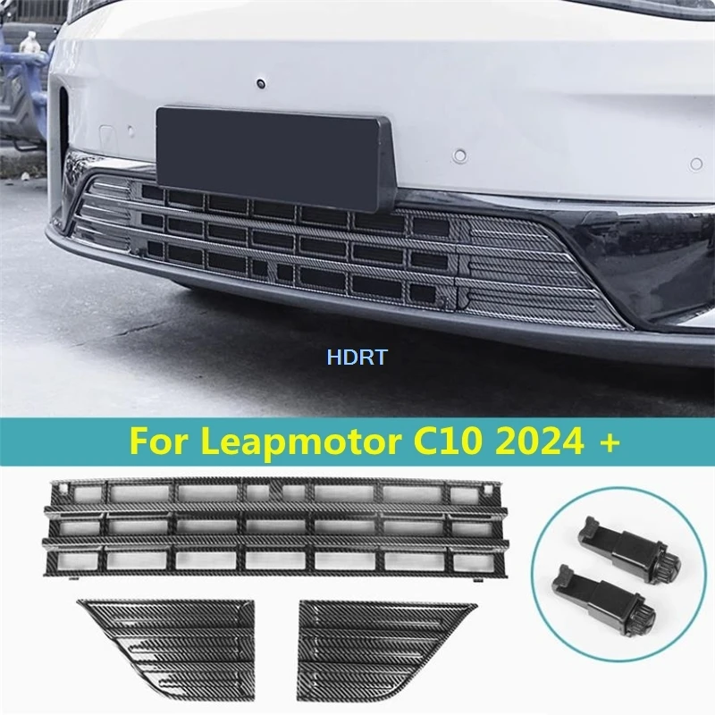 

Автомобильный стиль, защита от насекомых, сетчатый чехол для Leapmotor C10 2024 + передняя гоночная решетка, бак для воды, сетка для впуска воздуха, аксессуары