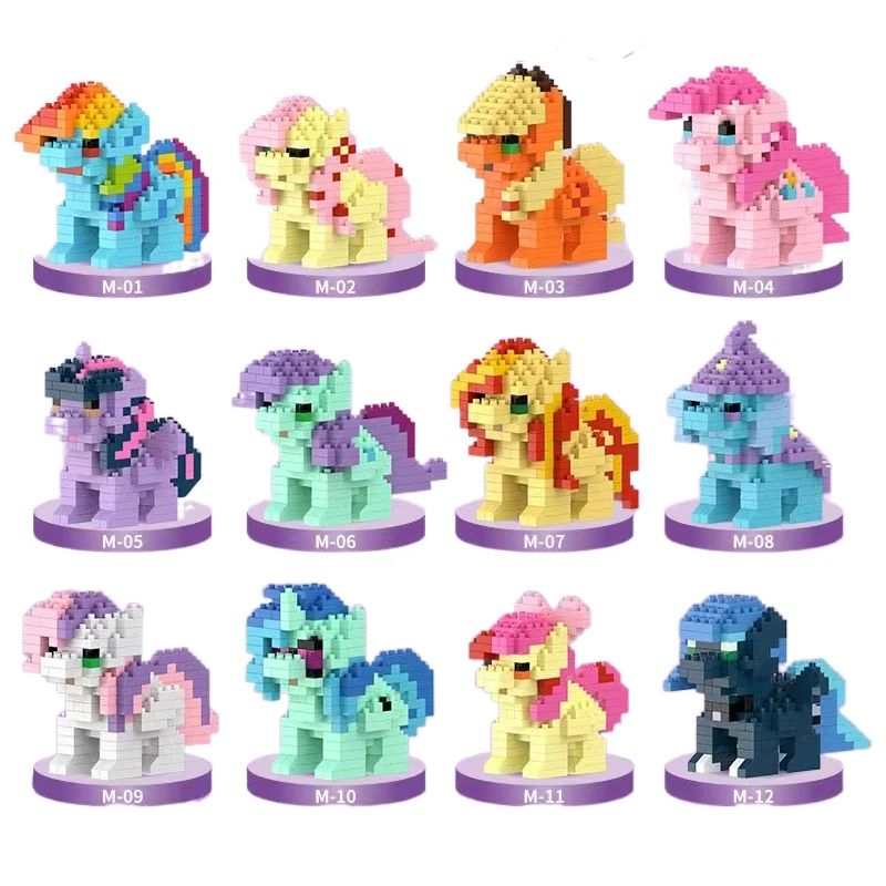 My Little Pony Bausteine, Equestria Girls Figur, Twilight Sparkle Bausteine, Cartoon-Figuren-Spielzeug für Kinder – Detail 1