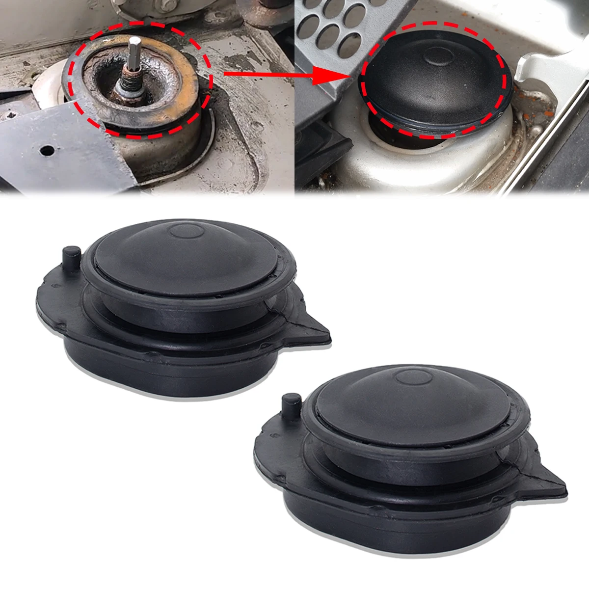 2 Sets Front Suspension Strut Top Mounting Kit Shock Absorption 46746544 Waterproof Repair Part For Lancia Ypsilon 843 Musa 350