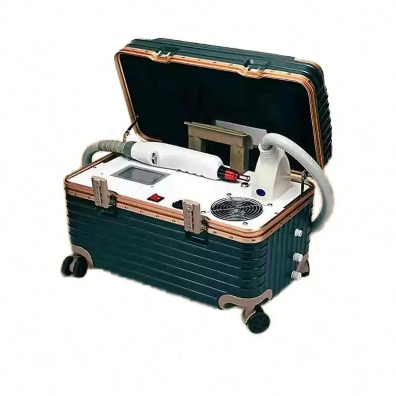 Professional Portable Nd Yag Tattoo Removal Machine 1064nm 532nm 1320nm Power Eye Massager with Handle Tip Head Probe