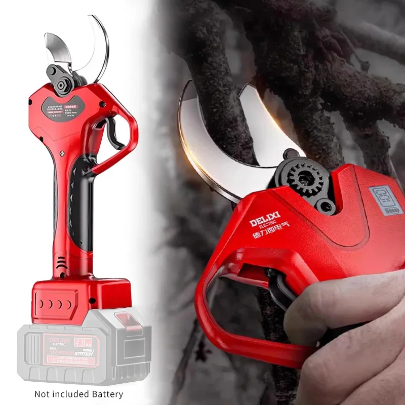 

LED Digital Display Brushless Electric Scissors Cordless Pruning Shear Garden Cutter Trimmer Power Tools For Makita Battery Pin