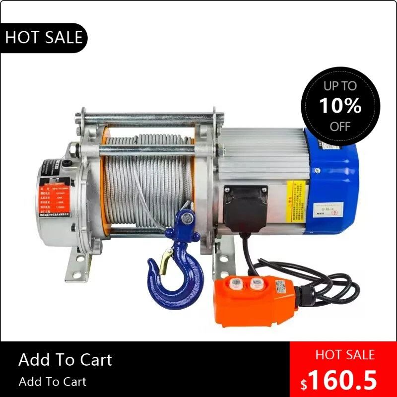 

Многофункциональный малогабаритный электрический подъемник 08170 с алюминиевым корпусом для быстрого подъема домашнего декора, кран-подъемник