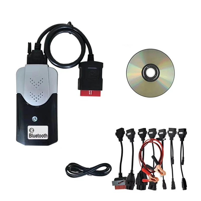 ABZZ-New Vci 2021.11 Keygen On Cd Vd  Cdp With Bluetooth TNESF DELPHIS ORPDC Obd Scanner Cars Trucks Diagnostic Tools