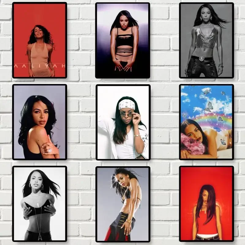 A-Aaliyah Singer POSTER Poster Prints Wall Pictures Living Room Home Decoration Small