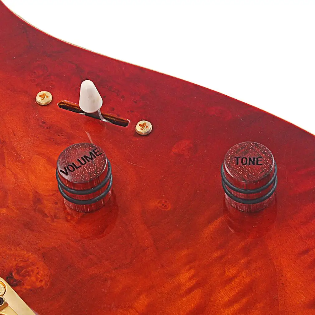 Wood Guitar Control Button Set Eco Friendly Volume Tone Knob Replacements Hardware for Electric Guitar
