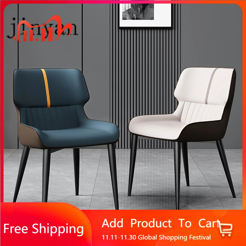 

Nordic Modern Dining Chairs Minimalist Luxury European Vintage Dining Chairs Trendy Lazy Sillas Para Sala De Estar Furniture