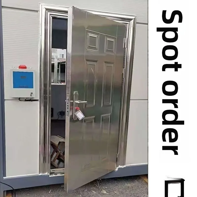 ประตูสแตนเลส 304 หนาพิเศษ ป้องกันการโจรกรรม ประตูเดี่ยว ประตูระเบียง ประตูทางเข้า