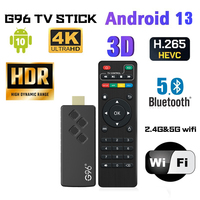 Android13 Smart TV Stick Netflix IATV G96 Tv stick Q2 4K HDR10+ Dual 2.4G5GWifi Youtube Streaming Media player