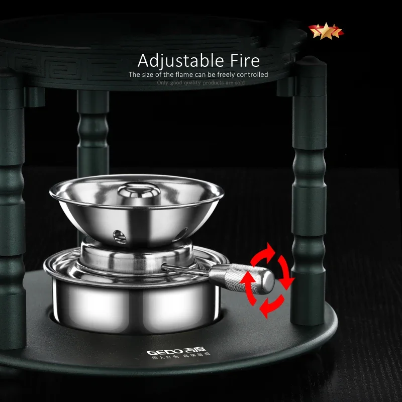 Certification Personal Mini Hotpot with Alcohol Stove Individual Army Stew Pot Shabu-Shabu Portable Non-stick Picnic Cooker