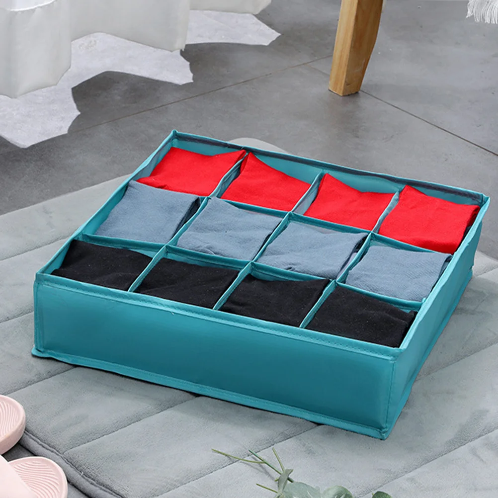 

1Pcs 12 Cells Underwear Organizer Lightweight Polyester Home Storage Box Foldable Drawer Divider 12 Cells Underwear Organizer