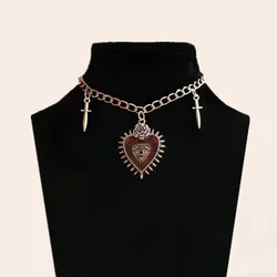 Vintage Gothic Halloween Love Ornament Necklace Fashion Hot Sale Unisex Pendant Necklace