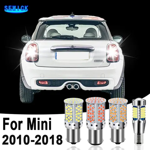 미니 쿠퍼 컨트리맨용 LED 백업 전구 액세서리, F60 R60 2010 2011 2012 2013 2014 2015 2016 2017 2018, 리버스 라이트, 2 개