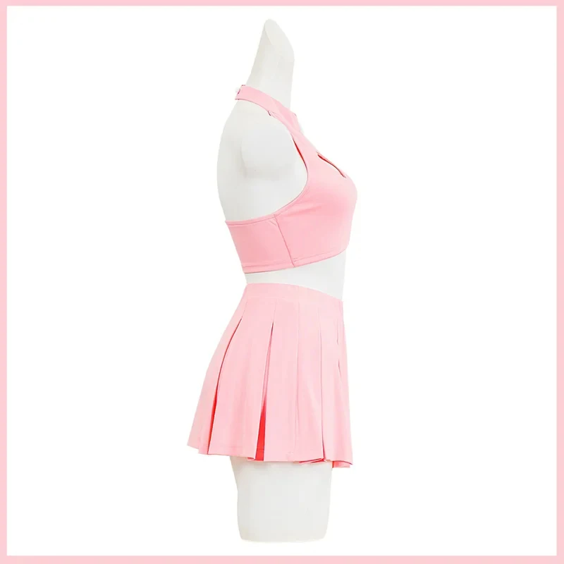 Costume de cosplay MisaMisa de l'anime DEATH NOTE, jupe rose