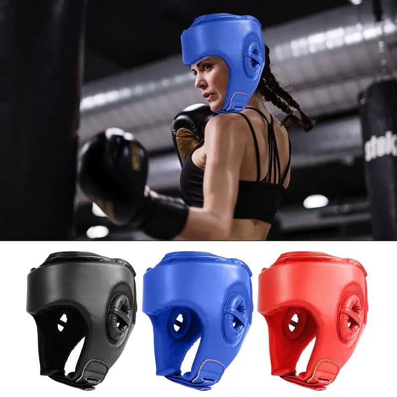 

Safety Head Guard Kids Karate Headgear Adjustable Boxing Gear Professional Protective Workout Equipment For Gym Home Competition