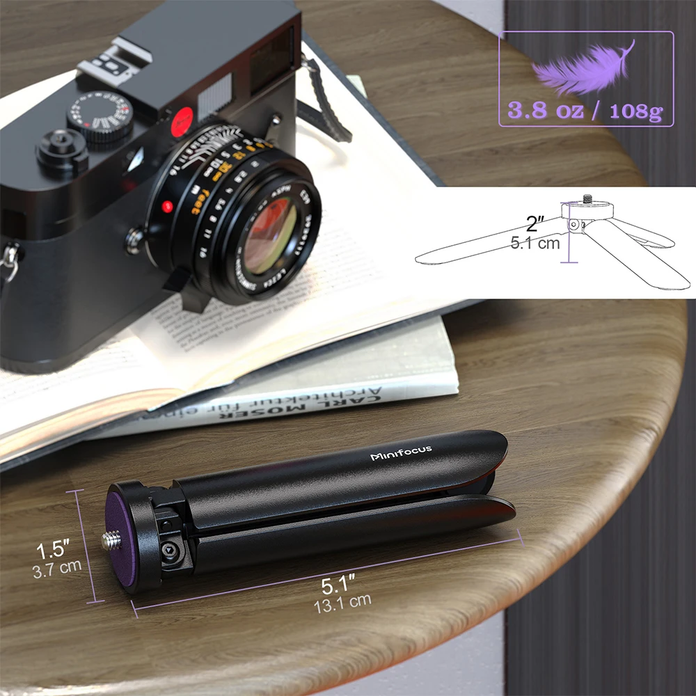 OSMO 모바일 3 OM 4 삼각대 스탠드, 미니 삼각대, 1/4 인치 나사 포함, DJI OSMO 모바일 4 3 2 OSMO 포켓 2 Zhiyun Smooth q 4 Q Moza Feiyu