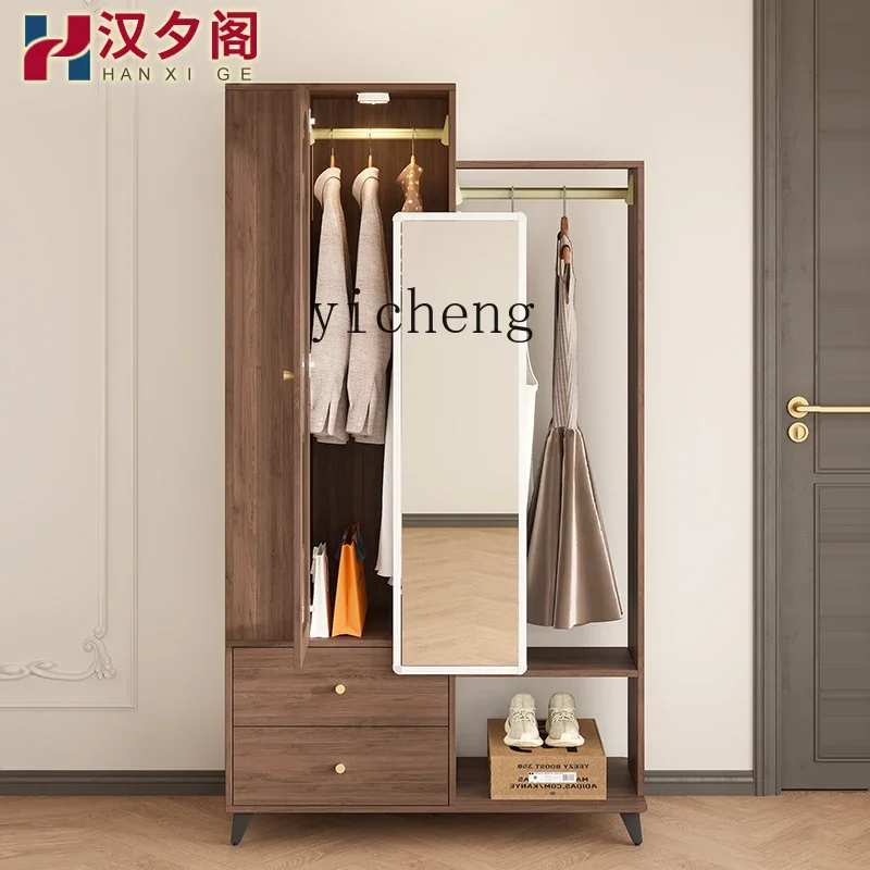 medieval wardrobe hanger integrated bedroom coat rack storage cabinet household multi-function