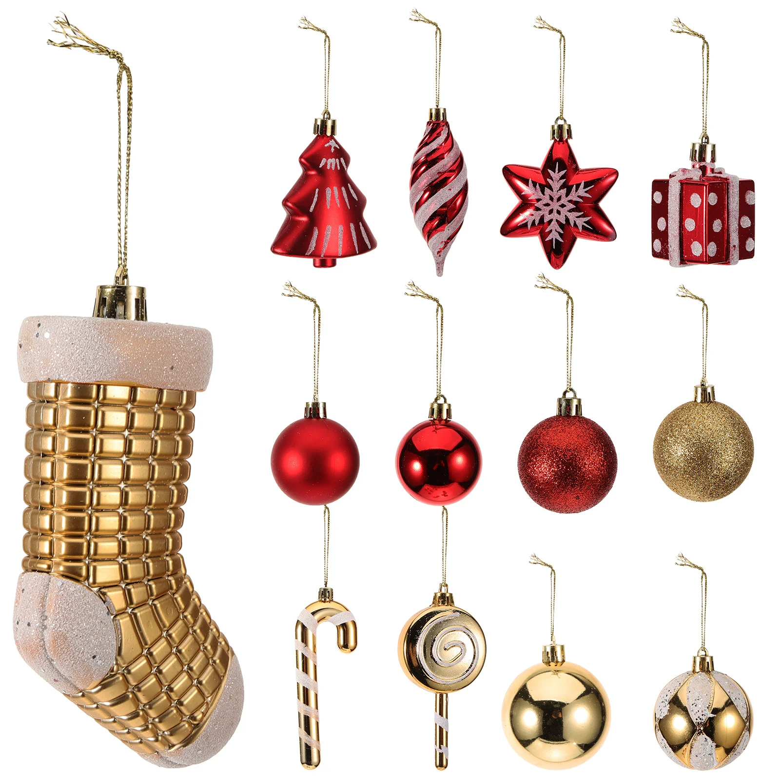 72 قطعة كرات عيد الميلاد الحلي سطح أملس قوي استخدام متعدد سهل التركيب عيد الميلاد الاحتفالي للتعليق #2