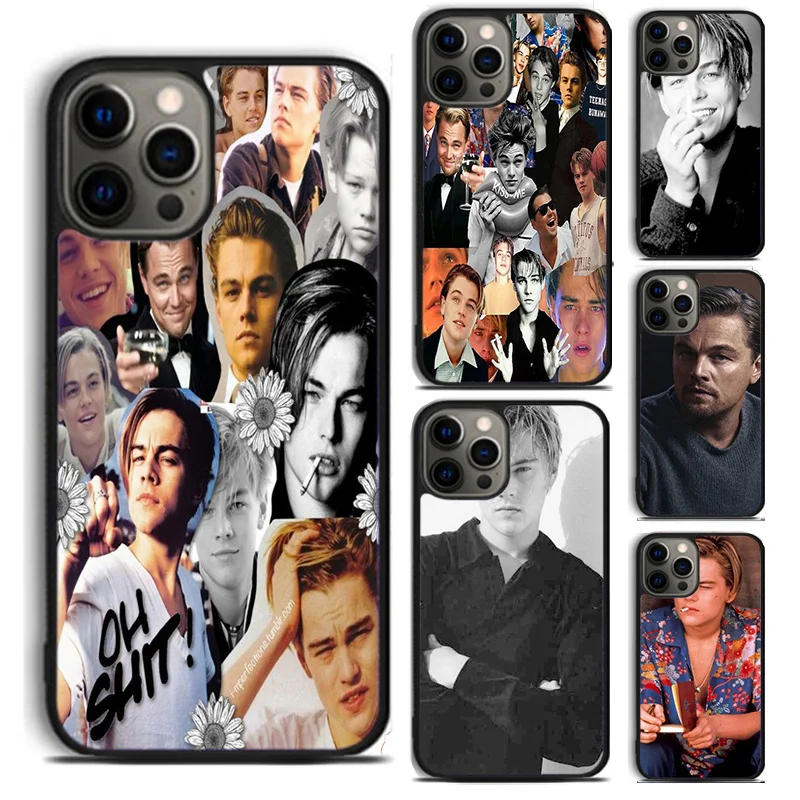 Leonardo DiCaprio Handsome Face Phone Case For For iPhone 16 15 11 12 13 14 Pro Max XS XR Plus coque