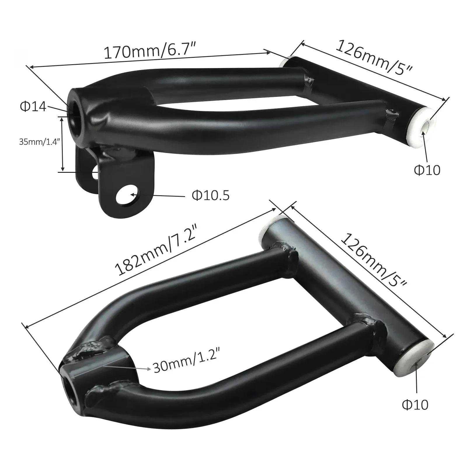 Front Steering Wheel Rack Suspension Swing Arm &Front Axle Kit 4 Wheel Drive Half Axle Assembly for Go Kart Golf Cart