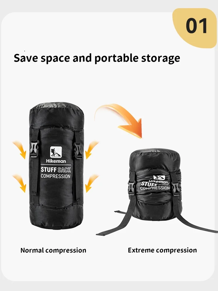 Outdoor Schlafsack Kompression Tasche Camping Reise Kleidung Lagerung Tasche Große Kapazität Tragbare Sachen Sack – Detail 3