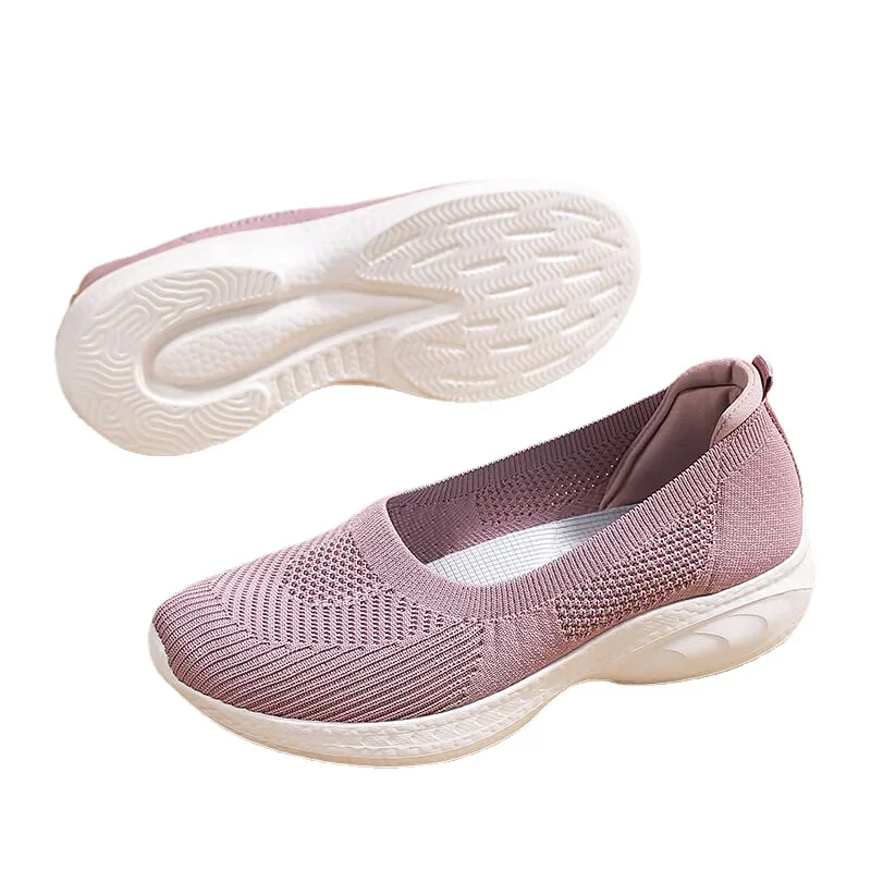 

Ladies Walking Shoes Air Cushion Slip-On Orthopedic Slippers Women Platform Mules Mesh Lightweight Slipper Wedge Female Casual