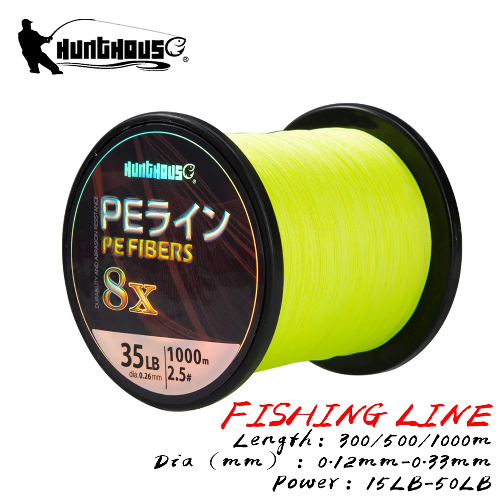 Fishing Line Braided 8 Strands PE Line Perfect Cutting Water Wear Resistant 300m 500m 1000m Japan Fishing Accessaries Tackle