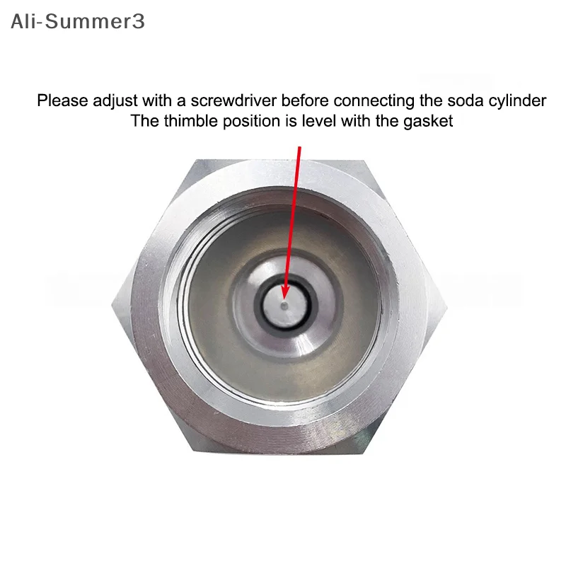 (YY) 1 Set 2025 Neue CO2 Zylinder Soda Wasser Zubehör TR21-4 zu W21.8-14 Konvertieren Adapter Für Aquarium Fisch bier Corny Fass Co2