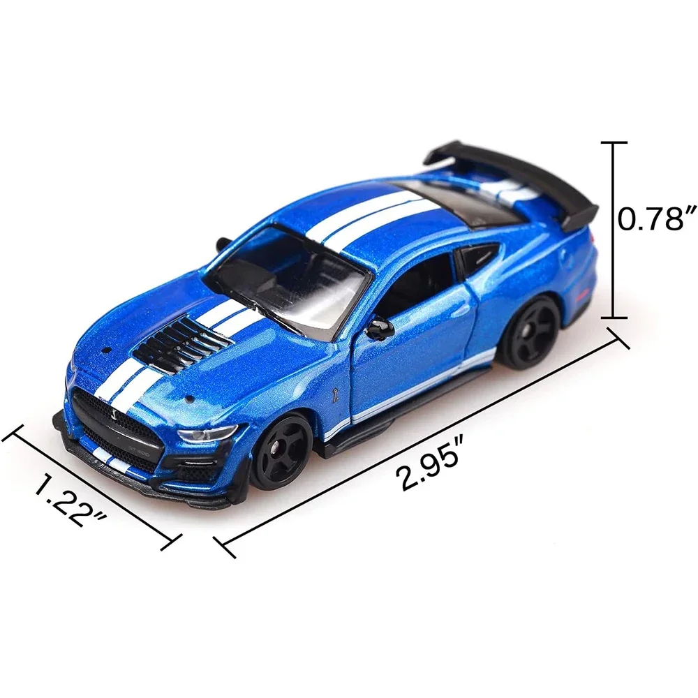 Bburago-Modelo de carro de fundição infantil, liga de metal, brinquedo de coleção, escala 1:64, Mustang Shelby GT500, presente infantil, 2020