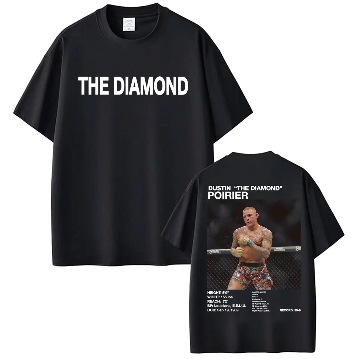 Limited Dustin Poirier “The Diamond” Cover T-shirts for Men Women Vintage Violence Aesthetic T Shirts Summer Tops O-Neck T-shirt
