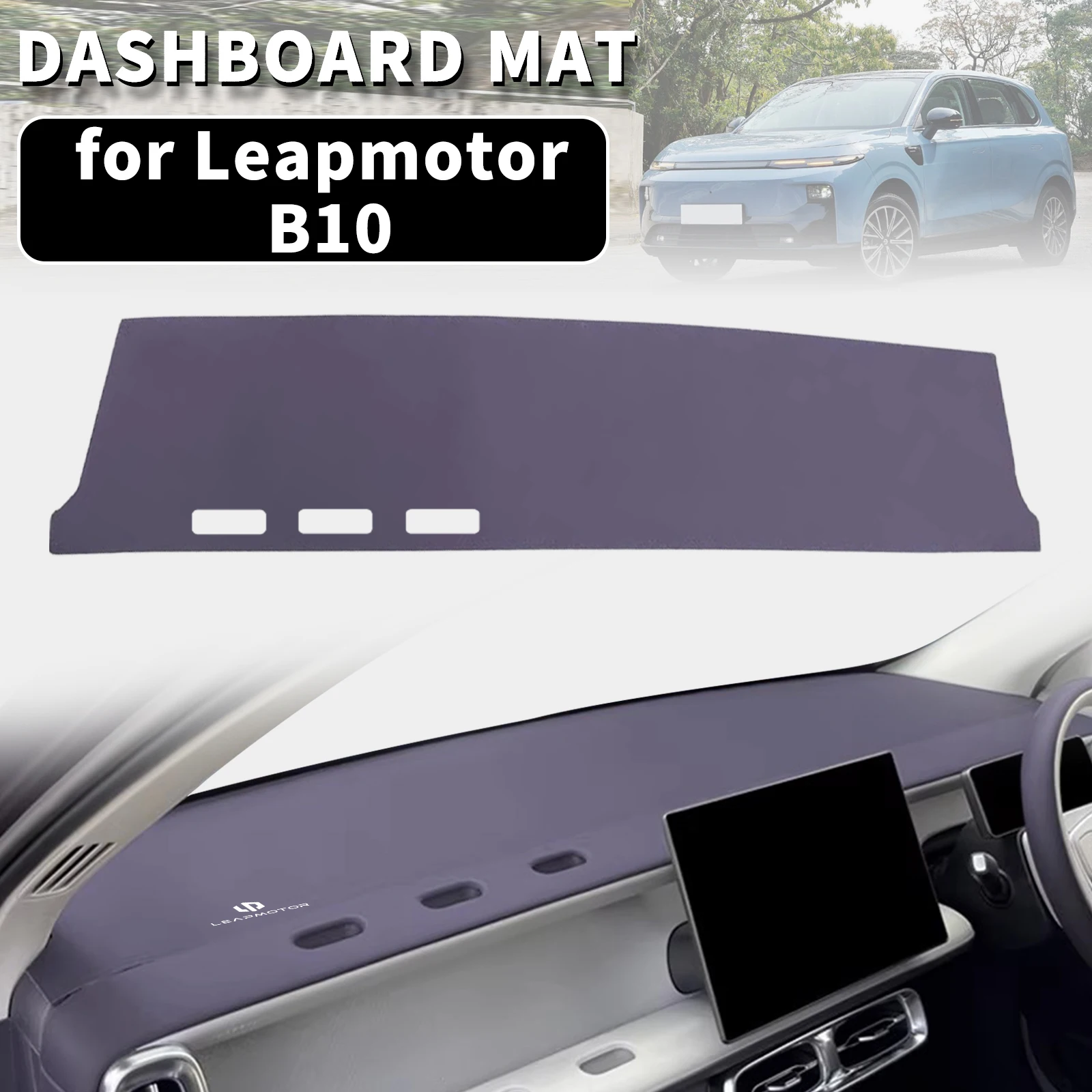 

for Leapmotor B10 Anti‑Reflection Dashmat Dashboard Cover Dash Mat Anti-UV Sun Shade Carpet Pad Car Styling Protector