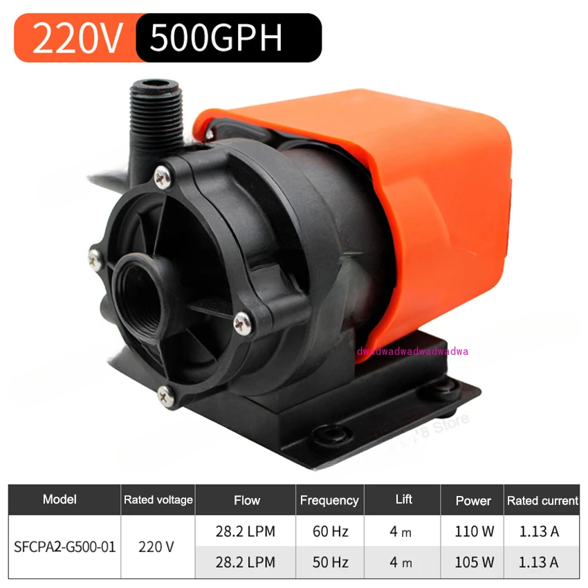 SFCPA1-G500-01 Marine Circulating Pump Brushless Magnetic Drive Water Circulation Pump Air Conditioning Pump 220V/115V 500GPH