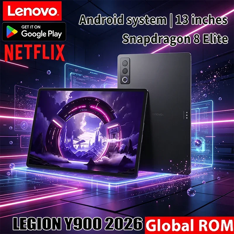 Lenovo LEGION Y900 Gaming Tablet Snapdragon 8 Elite 13" 144Hz High Refresh Display 10200mAh Battery Android System Global ROM