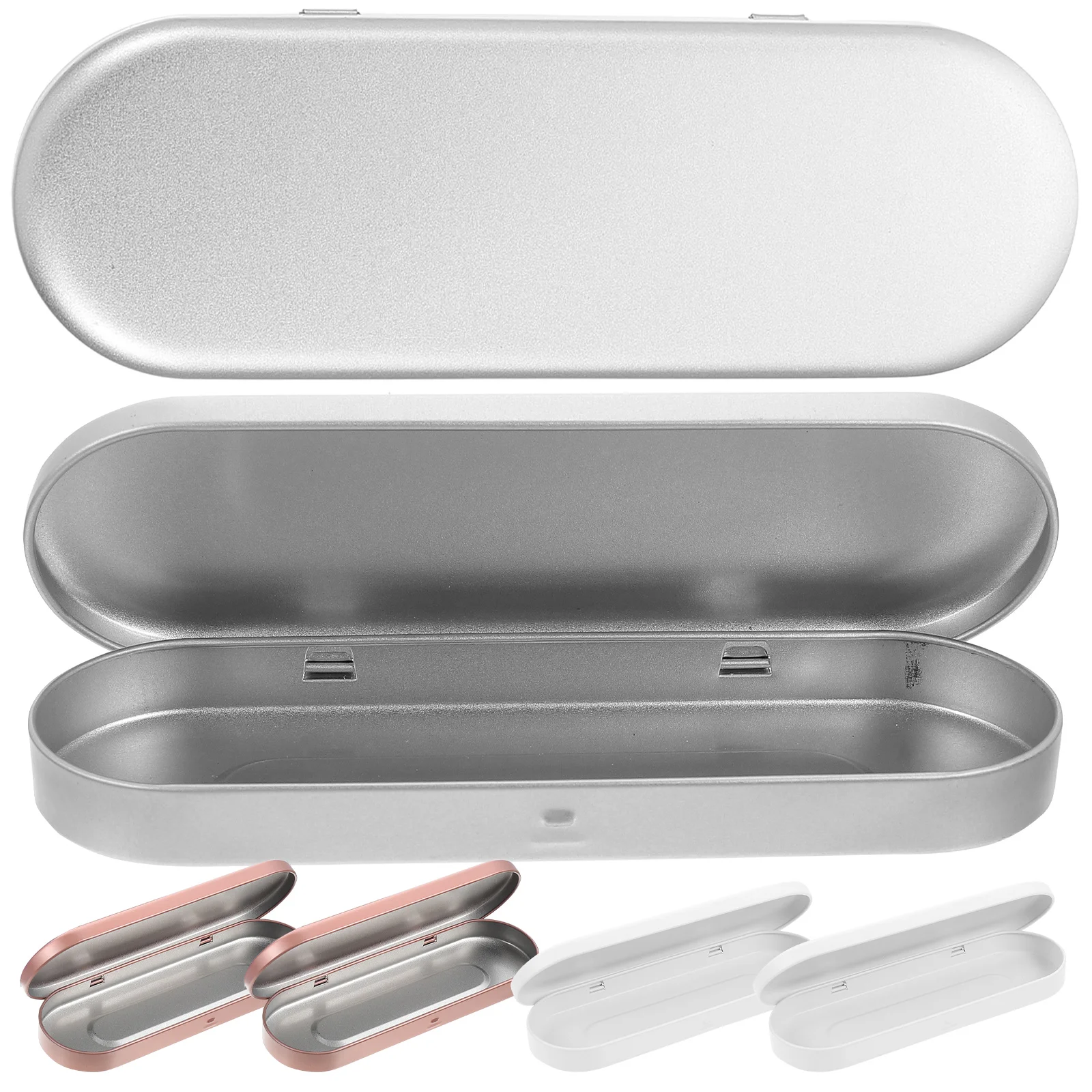 

Portable Durable Tinplate Pencil Case Clamshell Design Multi Function Pen ganizer Student School Use Kids Pouch Household