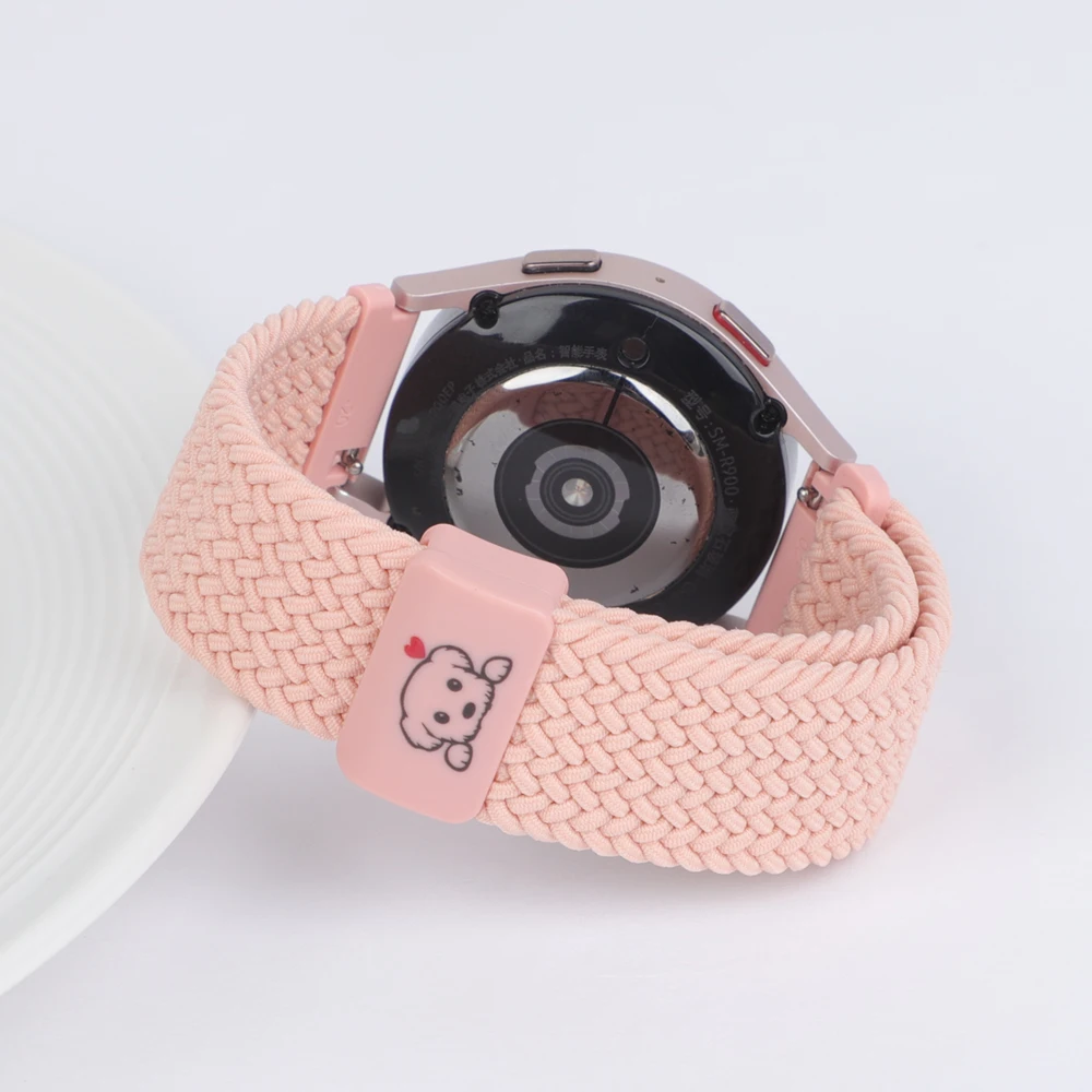 18mm 20mm 22mm Braided Straps for Samsung Galaxy watch 7/FE/6 classic/5 Pro/4 Magnetic Bracelet Correa HUAWEI watch GT4/5/3 Band