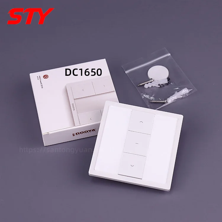 

DoYa DC1650 RF433 один одноканальный настенный радиоизлучатель умный электрический моторизованный мотор для штор аксессуары с дистанционным управлением
