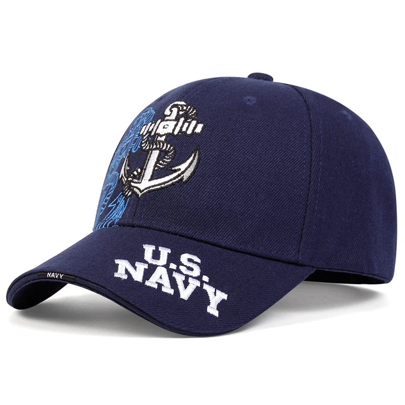 Unisex Anchor Embroidery Baseball Caps Spring and Autumn Outdoor Adjustable Casual Hats Sunscreen Hat