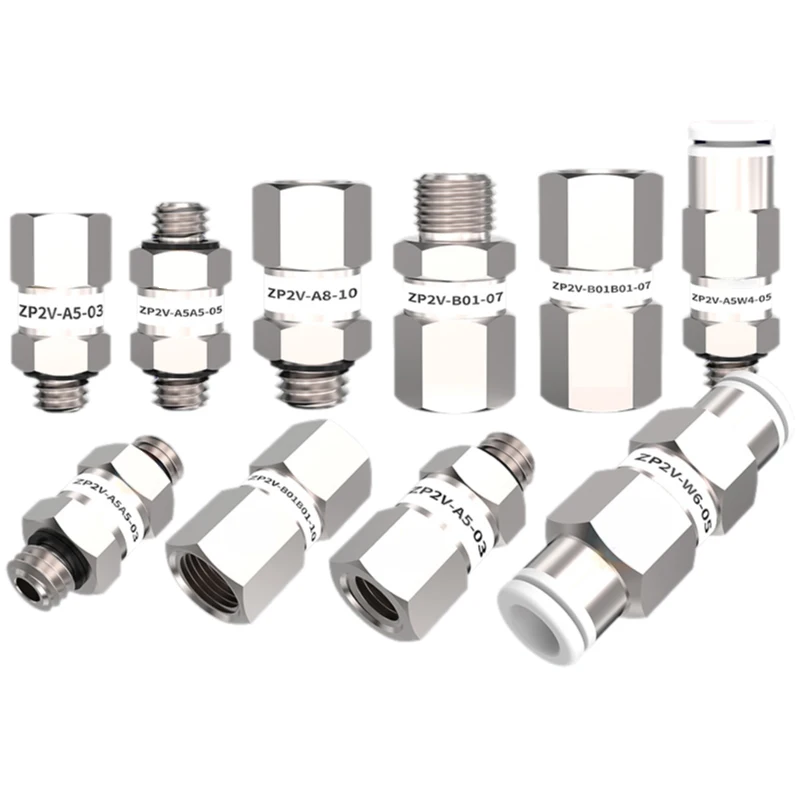 

10Pcs Pneumatic vacuum logic valve vacuum safety valve ZP2V Series Prevent air leakage and release valve ZP2V-A5A5 B5B5-03 05 07