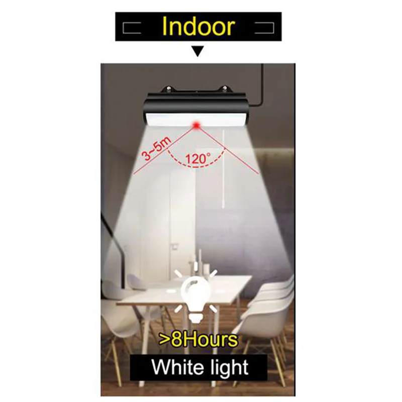 Double Head Solar Pendant Light Outdoor Waterproof Garden Motion Sensor LED Dimmable Remote Cord Solar Light Shed Durable