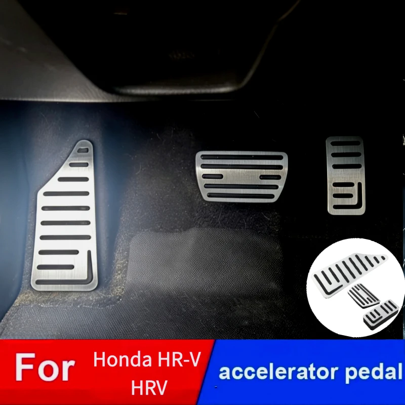 

Car Pedal Cover For Honda HR-V HRV Vezel RV3 Hybrid 2023 2024 Pedals Accelerator Gas Brake Footrest Pedal Cover