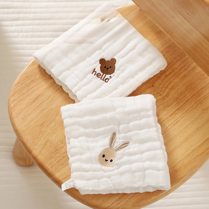 

Baby Saliva Towel Summer Thin High Value 1-2 Year Old Newborn Baby Cotton Class A Six-layer Gauze Small Towel
