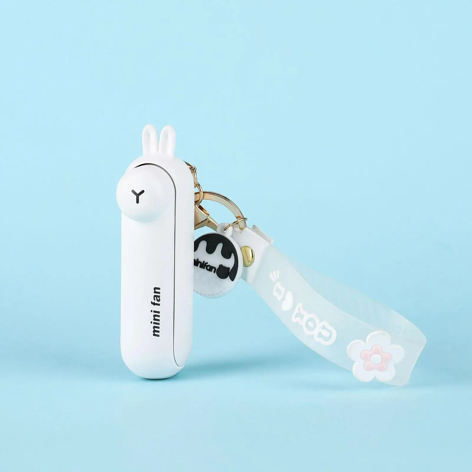 Mini Keychain Fan USB Rechargeable 3 Speed Handheld Cooling Fan Pocket Size Portable Personal Fan for Outdoor Sports