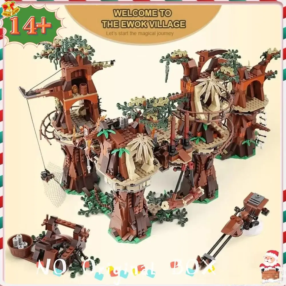 

1990Pcs 81049 Ewoks Building Villages Set Model Toy Bricks Kit 180016 for Friends Birthday Gifts Home decor ornaments
