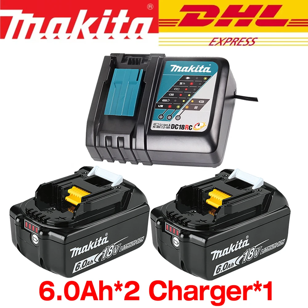 Makita 100% originele 18V 3Ah 3000mAh Makita batterij BL1830B BL1850B BL1850 BL1840 BL1860 BL1815 vervangende lithiumbatterij